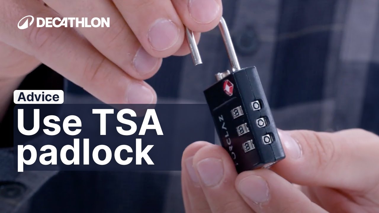 TUTORIAL - How to use the TSA lock? | Decathlon_QUECHUA