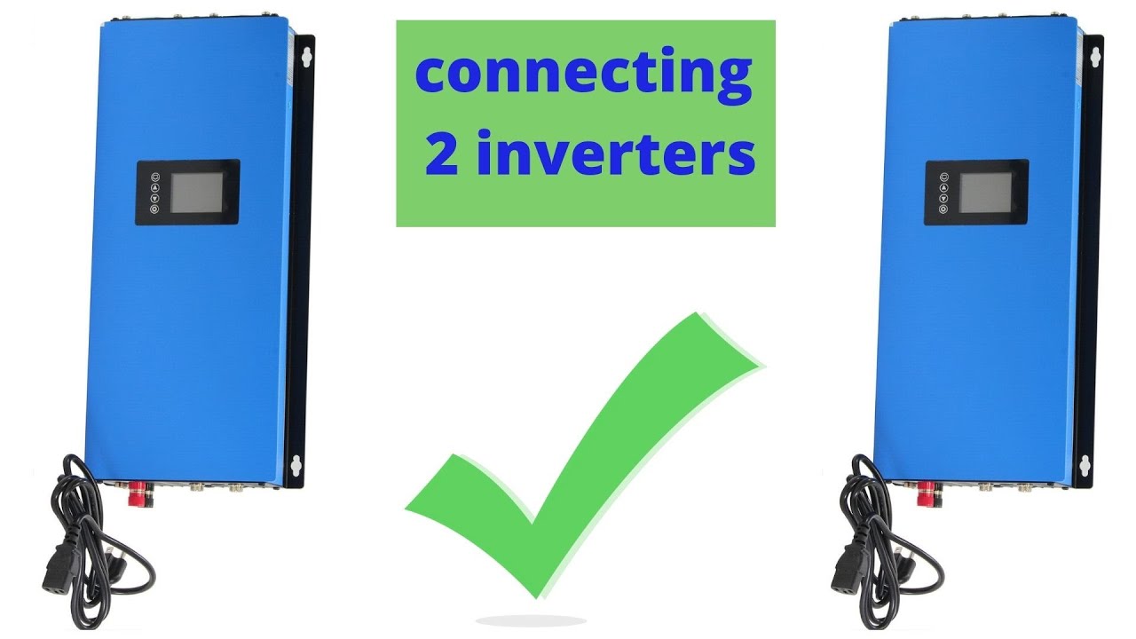 Connecting 2 2kW grid tie inverters with limiter in parallel. Power source - 23.5kWh LiFePo4 bank.
