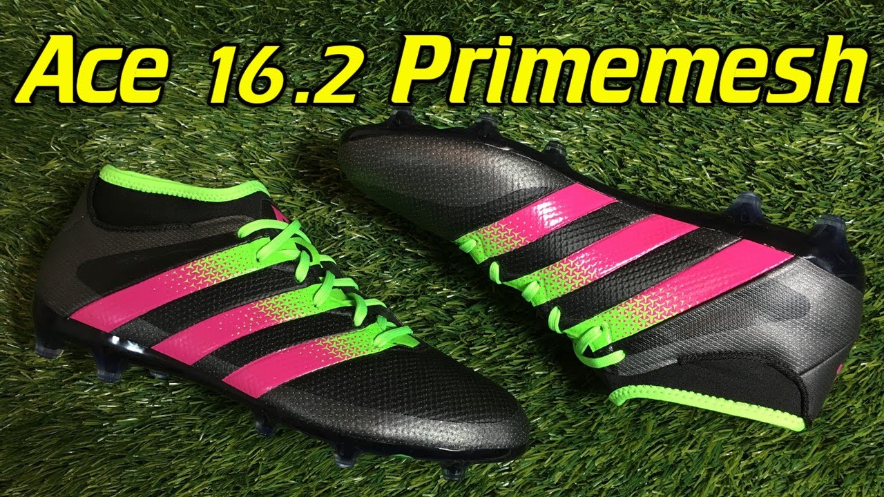 Adidas ACE 16.2 PrimeMesh Black/Solar Green/Shock Pink - Review + On Feet