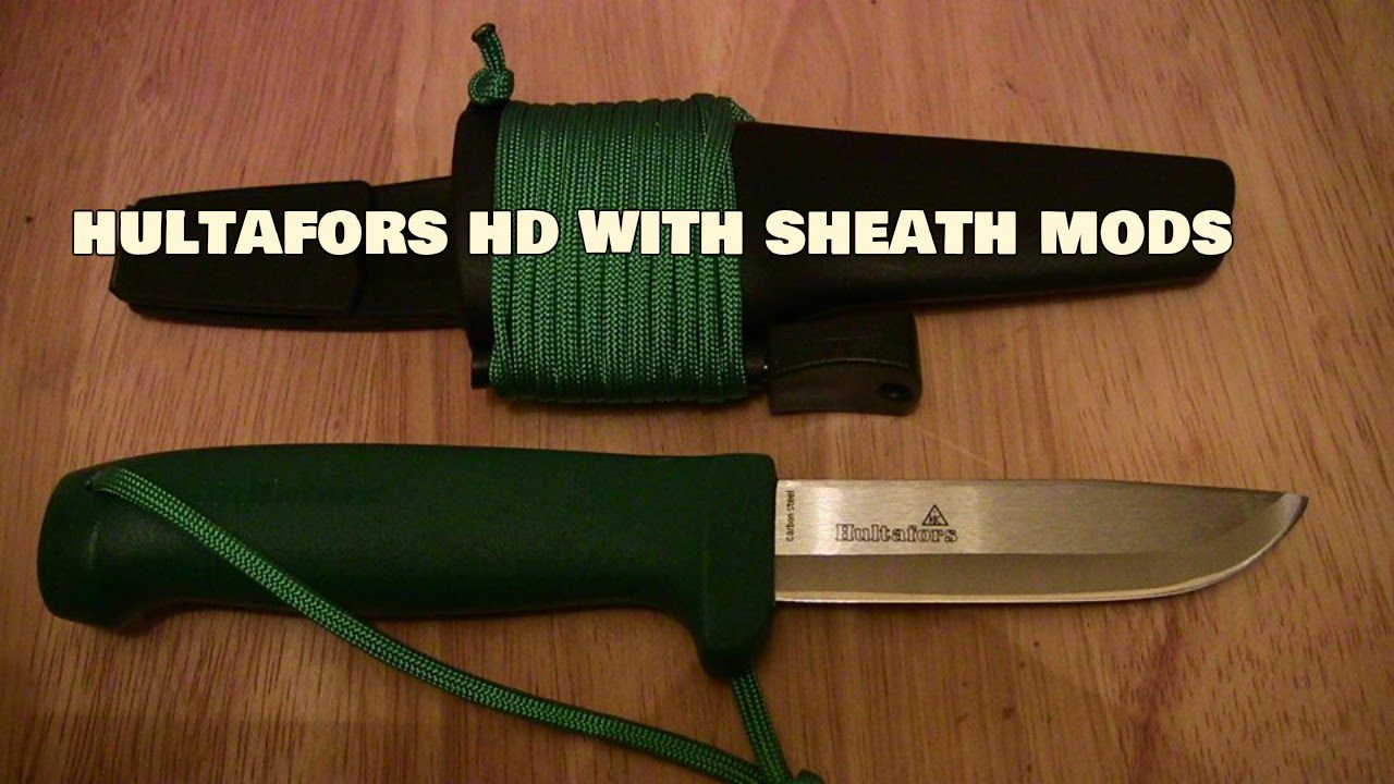 BUSHCRAFT KNIFE : Hultafors HD knife with sheath mods