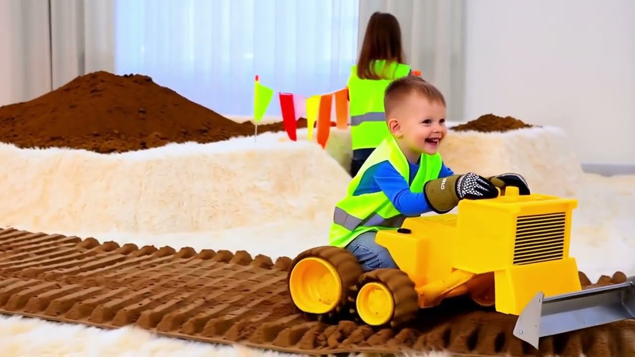 Build It Big, Build It Strong! 🚧 | Construction Trucks + Kids Song | Fun Learning for Toddlers
