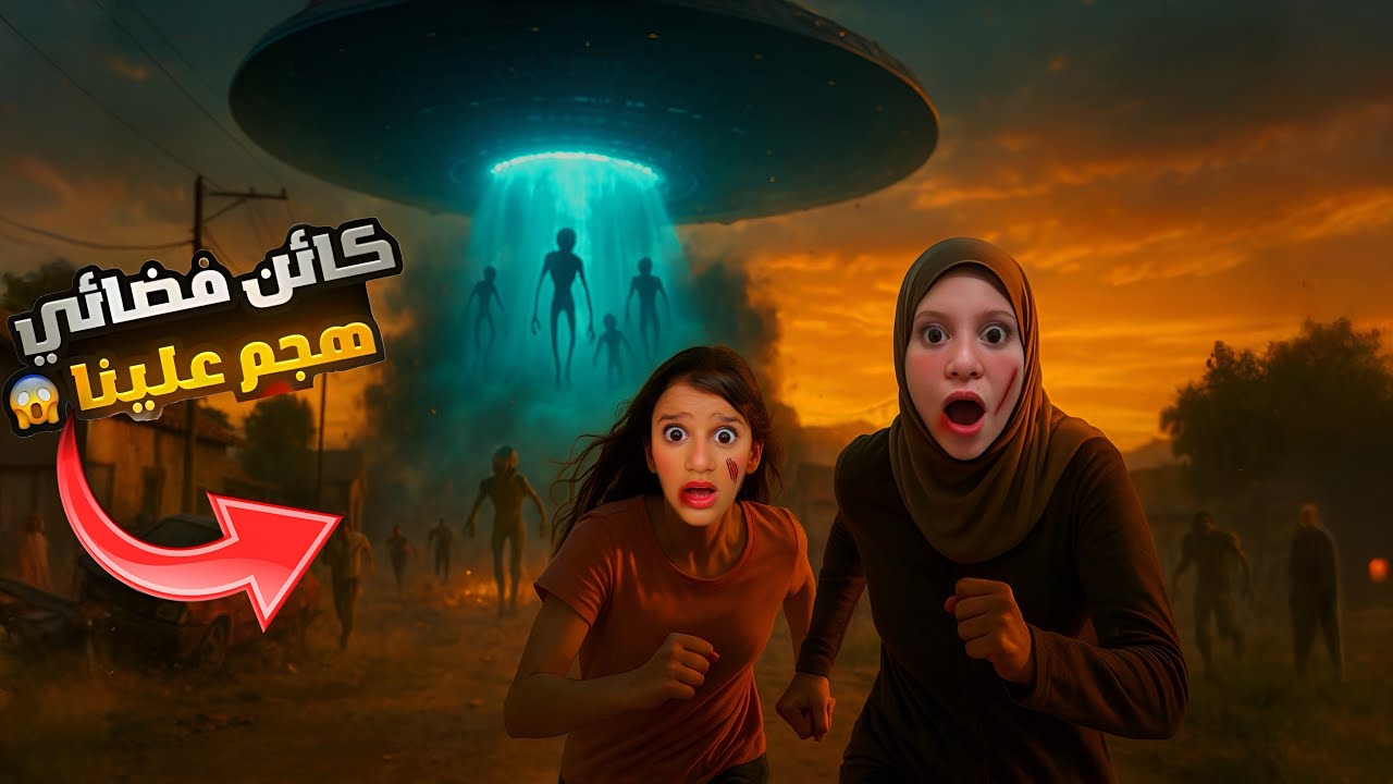 هجمو الفضائيين علينا وخطفو ميدو وانا وجنى حاولنا مساعدته لكن لن تصدقو ماذا حدث...!! مخيف