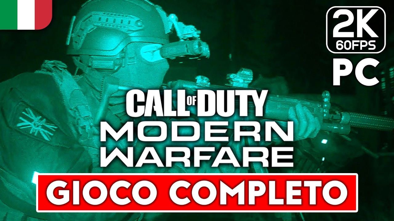 Call Of Duty Modern Warfare PC - Gioco Completo ITA (No Commentary) 2K 1440p60 LongPlay Full Game