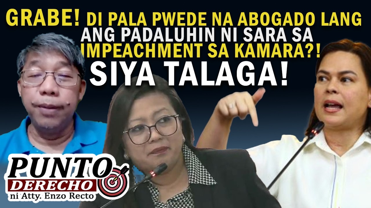 GRABE! DI PALA PWEDE NA ABOGADO LANG ANG PADALUHIN NI SARA SA IMPEACHMENT SA KAMARA?! SIYA TALAGA!