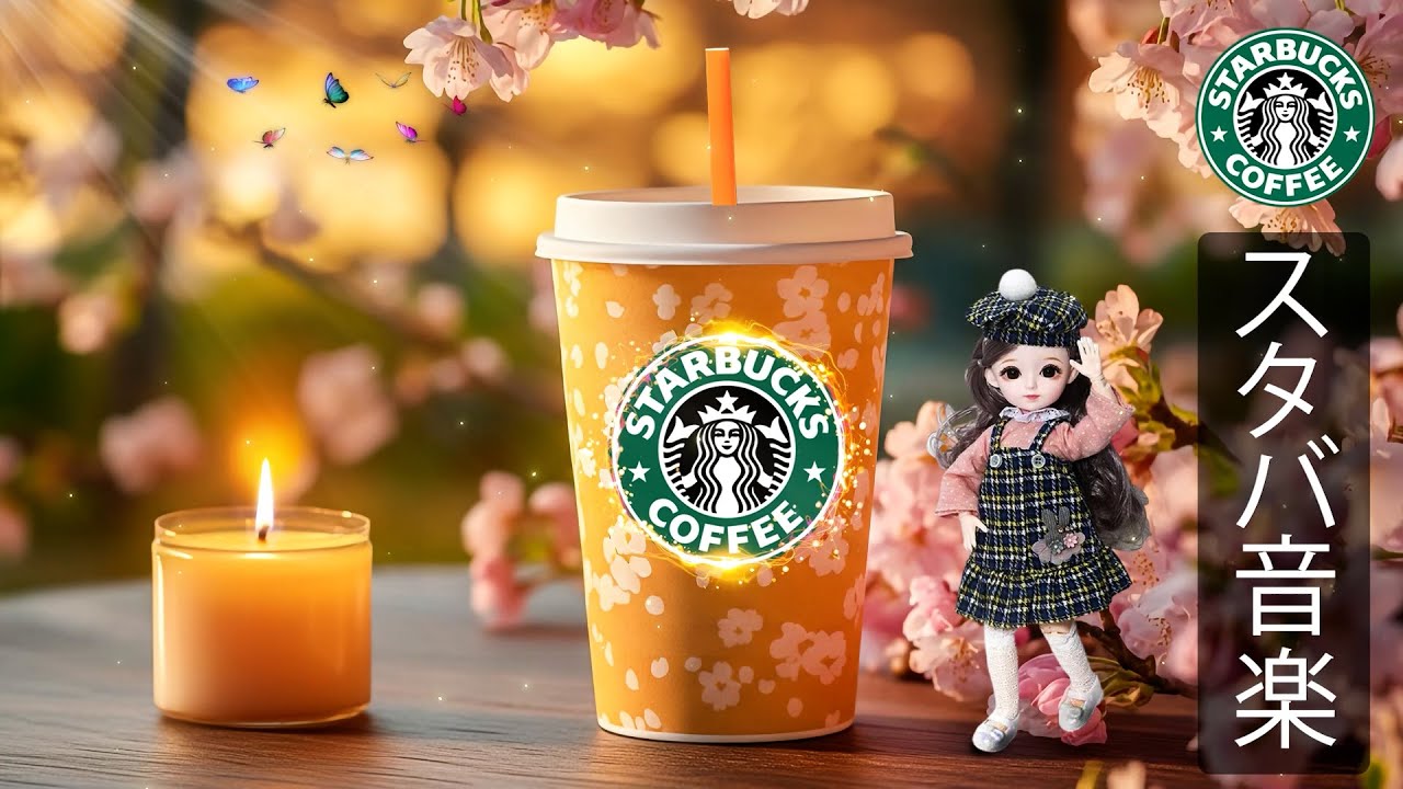 【途中広告なし】スタバの音楽 - 朝のひとときを穏やかに彩るスターバックスBGM ― 春らしい柔らかなジャズサウンドで脳をリセットし、集中力・モチベーション・安らぎを感じながら一日を始める音楽