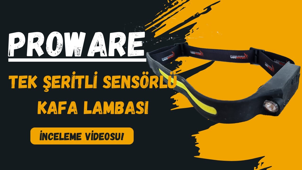 Proware tek şeritli sensörlü kafa lambası | BİM'de satılan proware markalı kafa lambasını inceledim