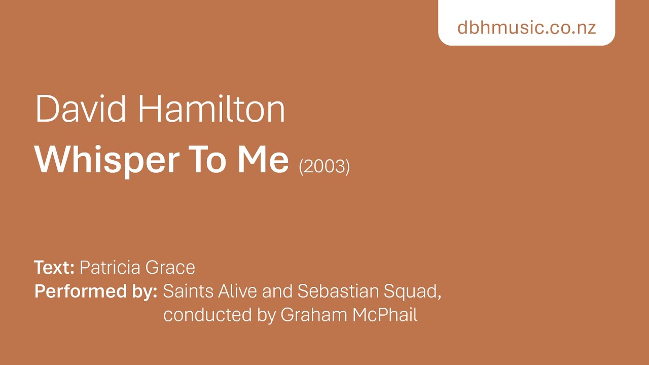 Whisper To Me – SSA, 2 solo violins, percussion and string orchestra