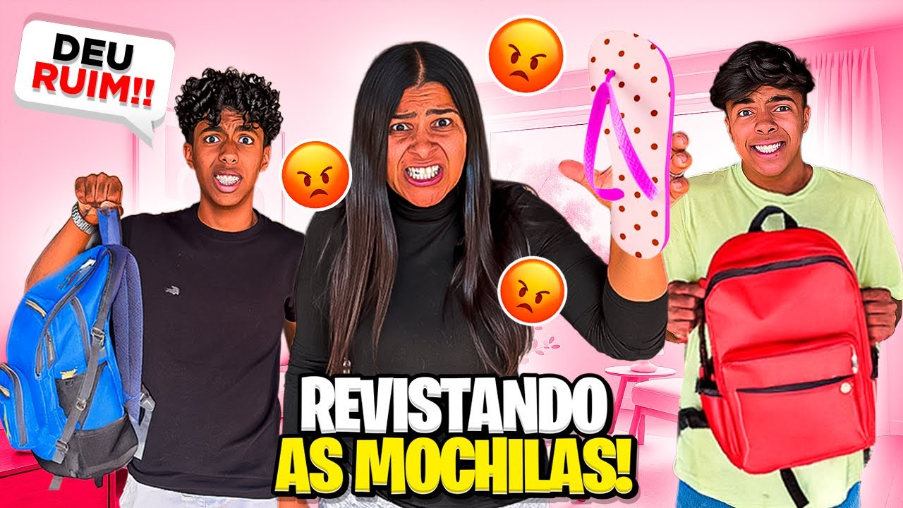 REVISTEI A MOCHILA DO ESTEVÃO E DO GABRIEL E ENCONTREI OQUE NÃO DEVERIA!