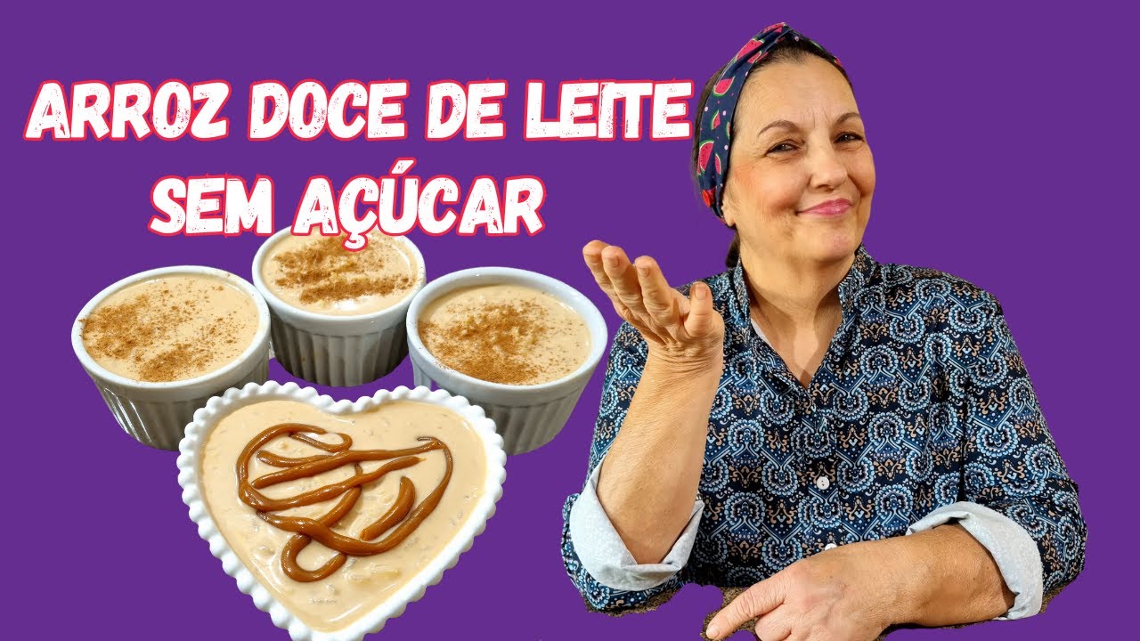 VOCÊ NUNCA VIU UM ARROZ DOCE ZERO AÇÚCAR IGUAL ESSE!