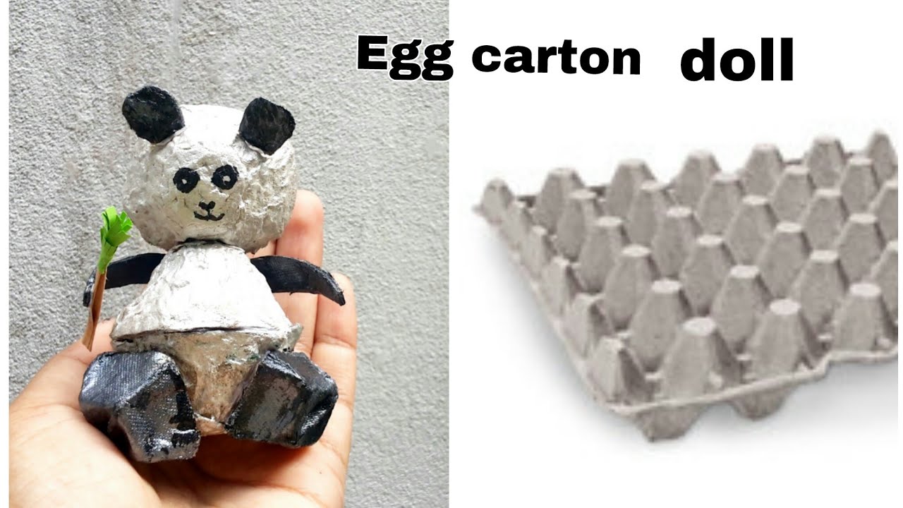 How to Make Easy Craft With Egg Carton / DIY Egg Carton Doll Making Idea By Aloha Crafts