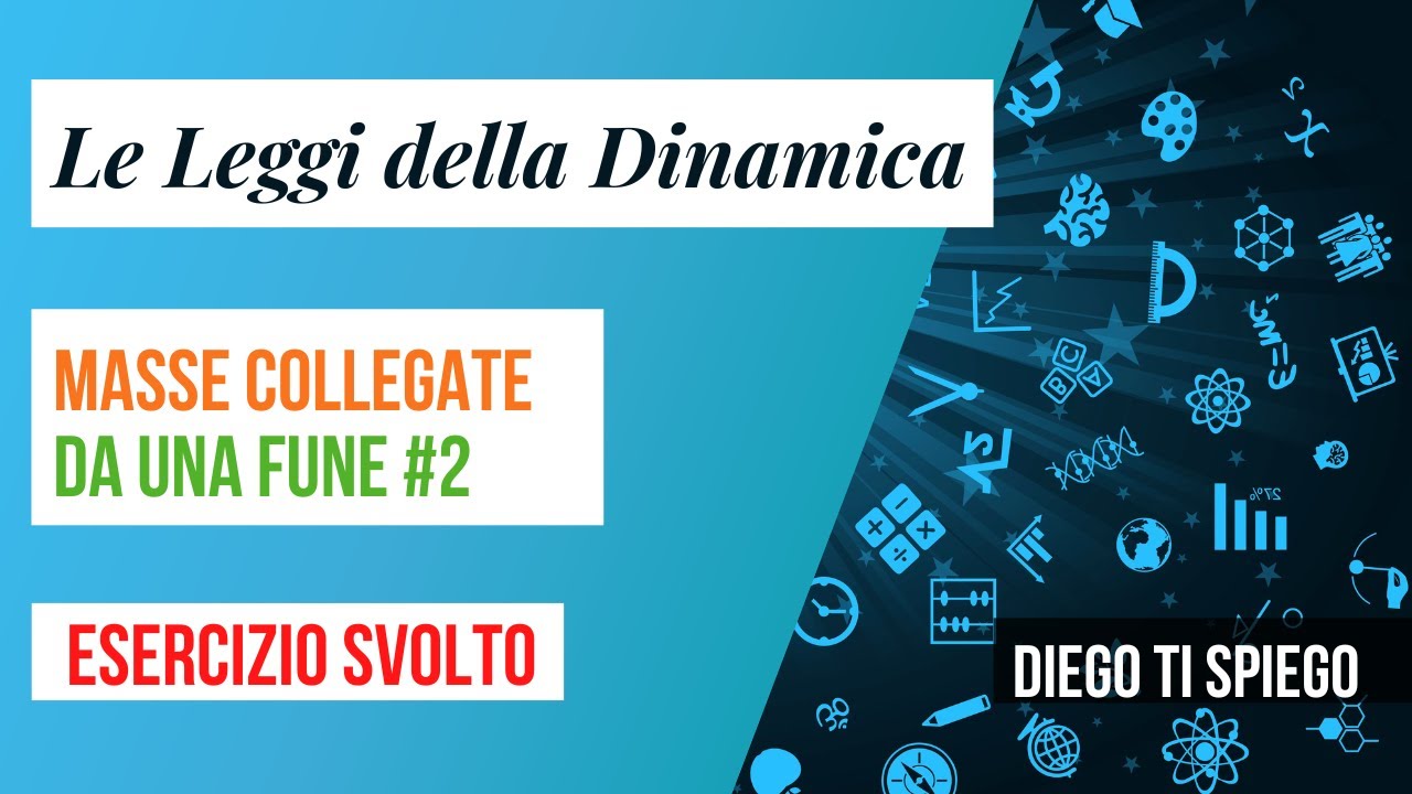 LEGGI DELLA DINAMICA: MASSE COLLEGATE DA UNA FUNE #2 ( con carrucola ideale)
