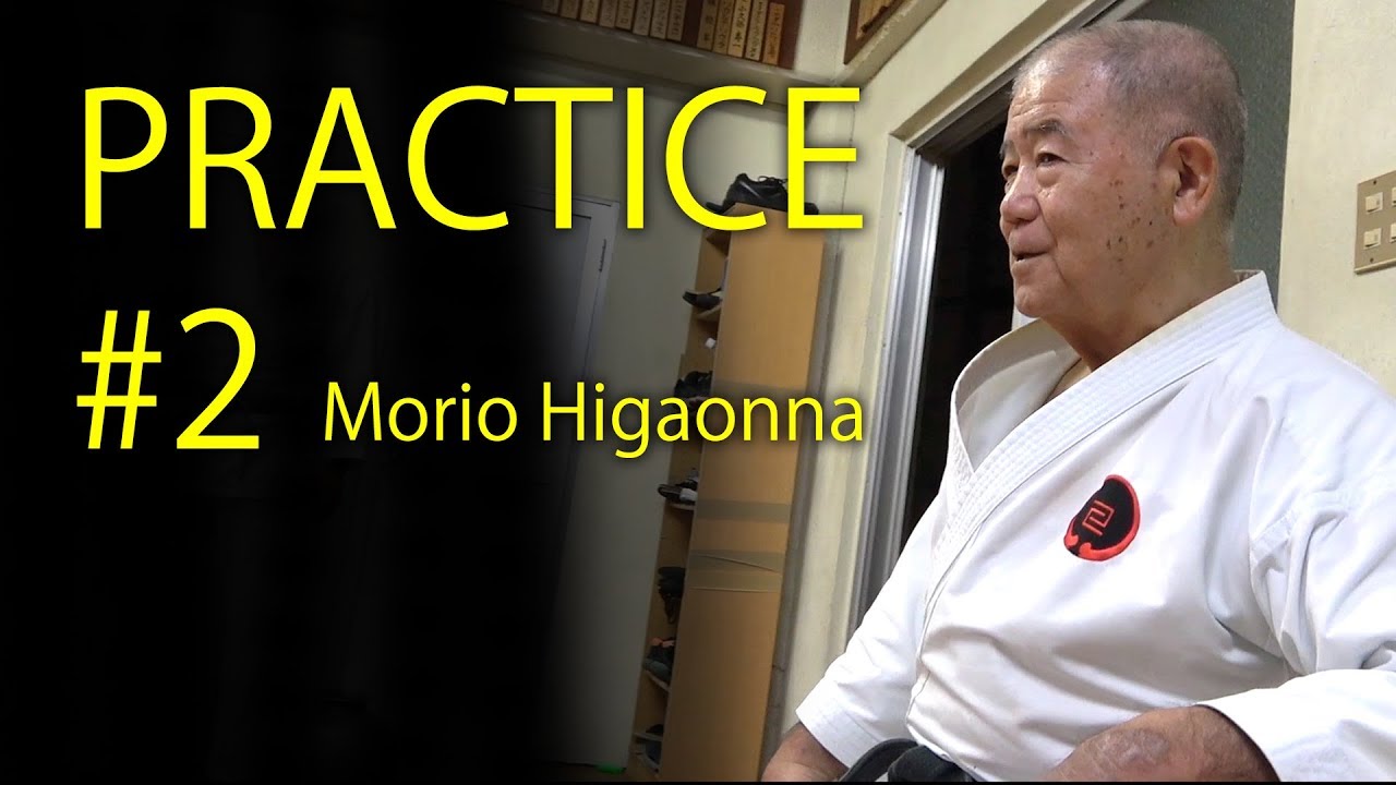 Morio Higaonna's Karate practice #2  | CHI-ISHI&SANCHIN GA-MI | 東恩納盛夫先生の鍛錬その2