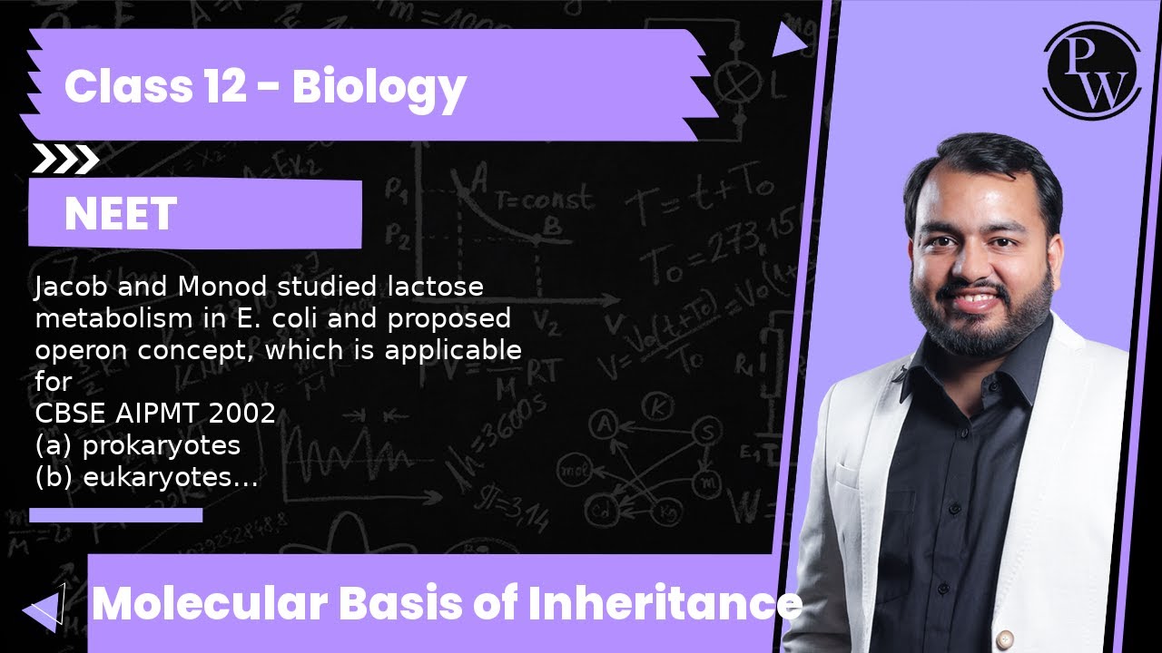 Jacob and Monod studied lactose metabolism in E. coli and proposed operon concept, which is appli...