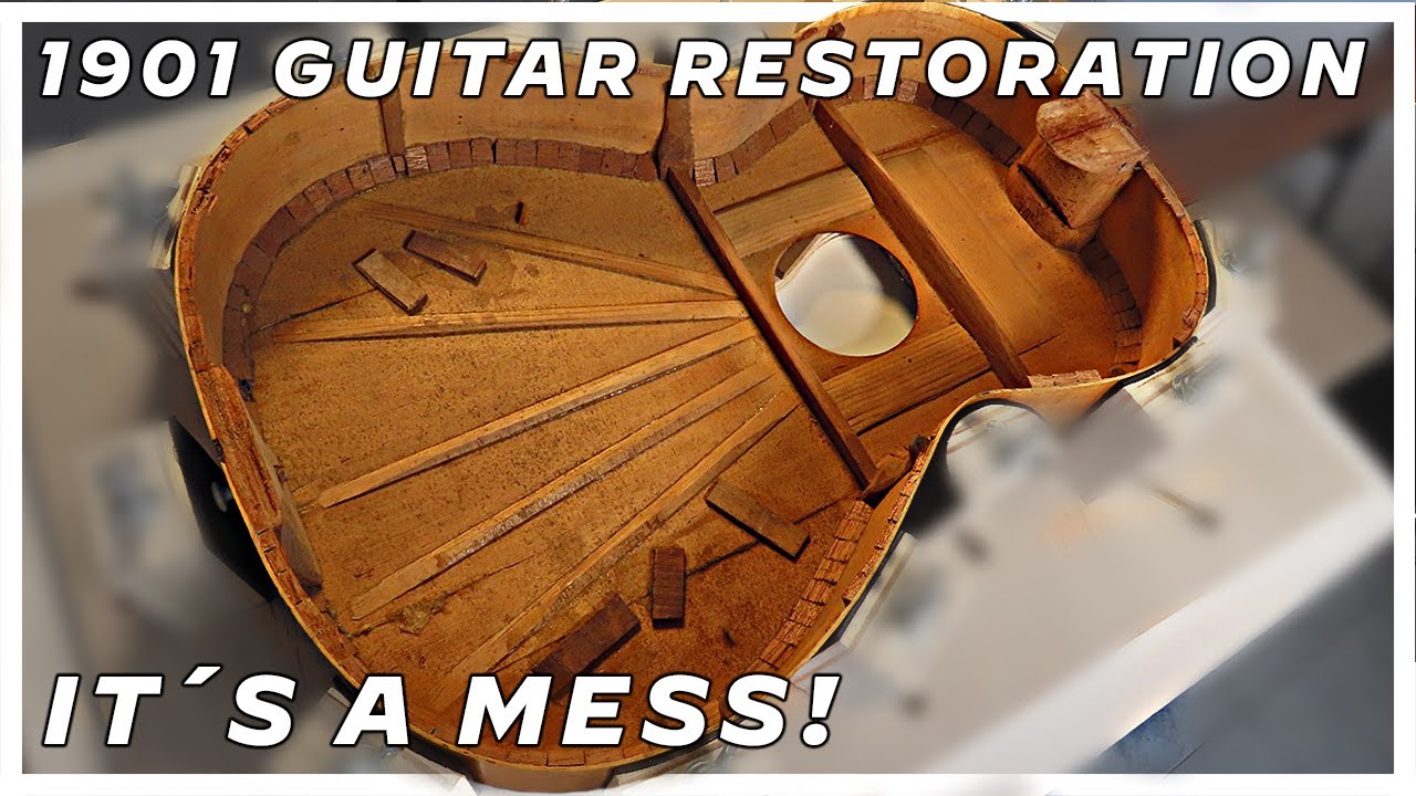 120 Years Old Guitar Restoration - (II) - Anjuda Guitars Nº15