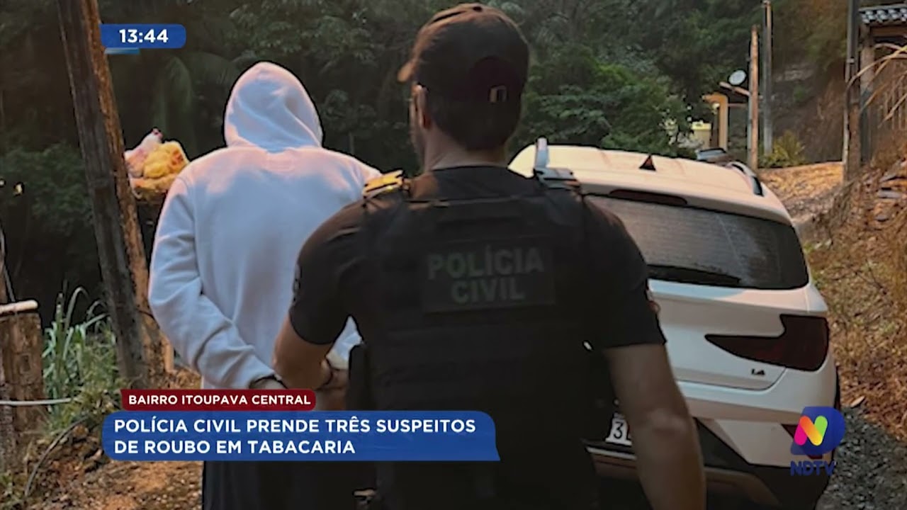 Bairro Itoupava Central: Polícia Civil prende três suspeitos de roubo em tabacaria