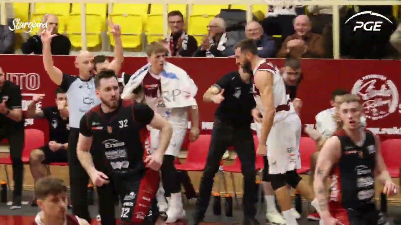 Skrót meczu PGE Spójnia Stargard - Enea Abramczyk Astoria Bydgoszcz