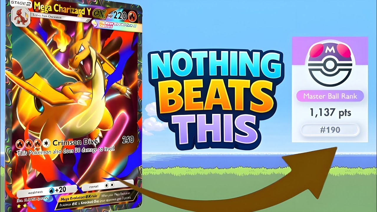 Wait?!! EASY Global Top 200 With This UNDEFEATED Mega Charizard Y Deck , SECRET!