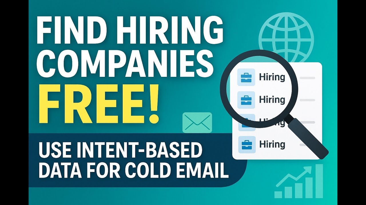 How to get intent-based data of companies that are currently hiring with decision maker info - Day 7