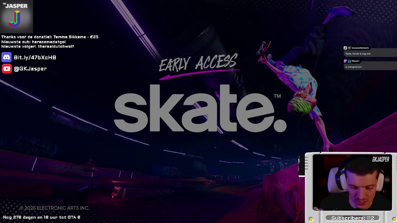 Zondagavondstream: EA Skate & Chill