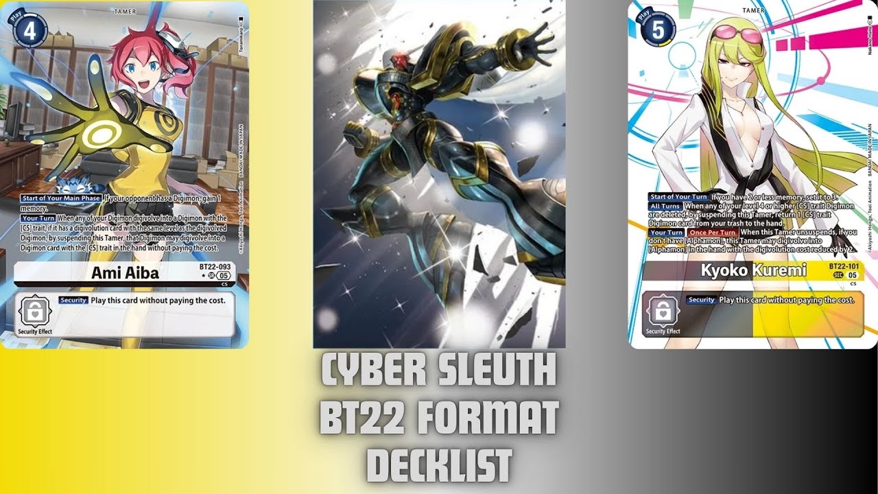 Welcome To The Kuremi Detective Agency! Digimon TCG Cyber Sleuth BT22 Format Deck Profile