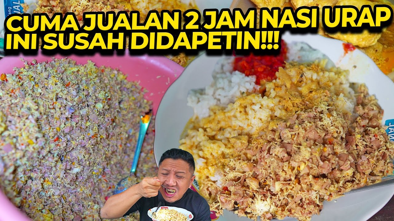LAKU BANGET NASI URAP DALEM GANG CUMA JUALAN 2 JAM!!