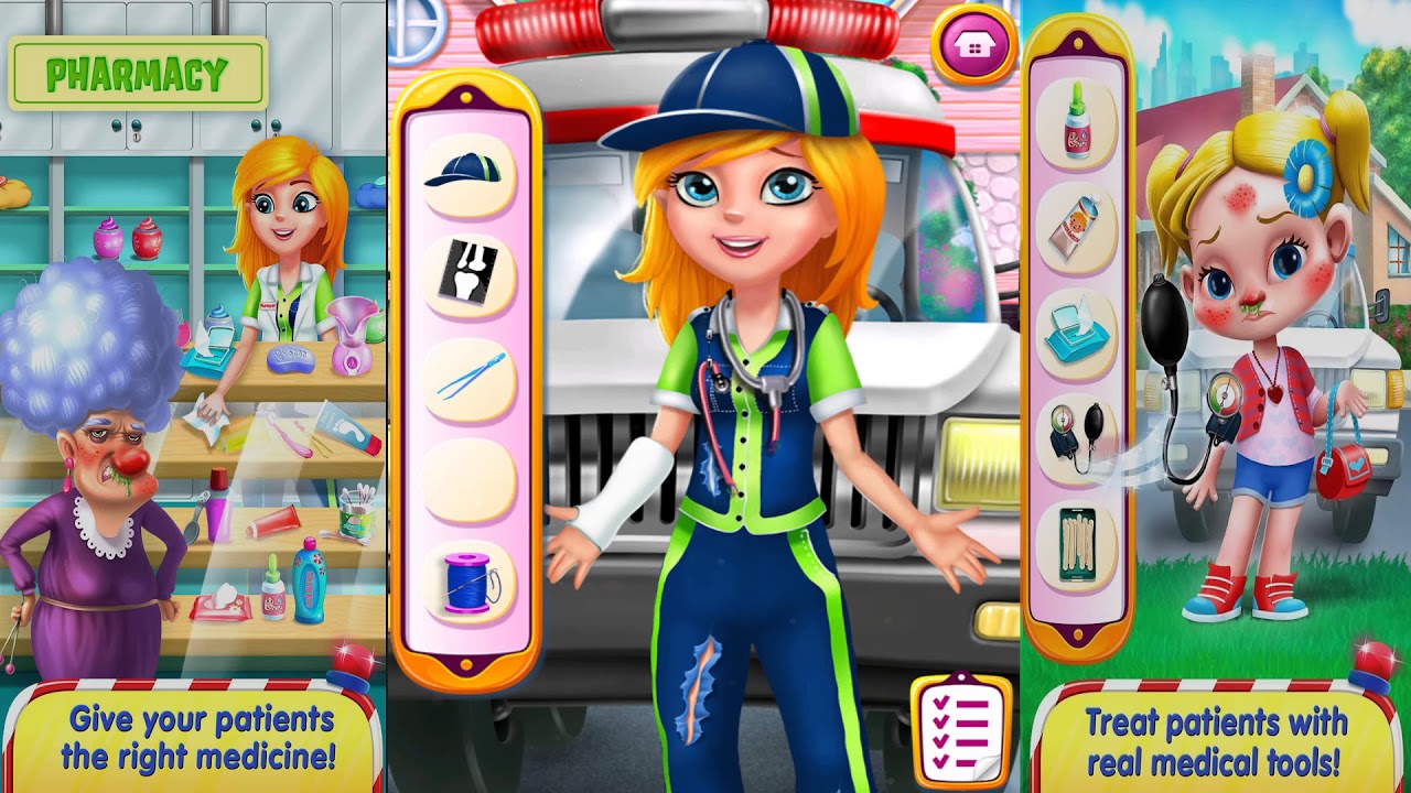 Fun Baby Care Kids Game - Learn Play Fun Doctor X - ER On Wheels - Kids Gameplay Android