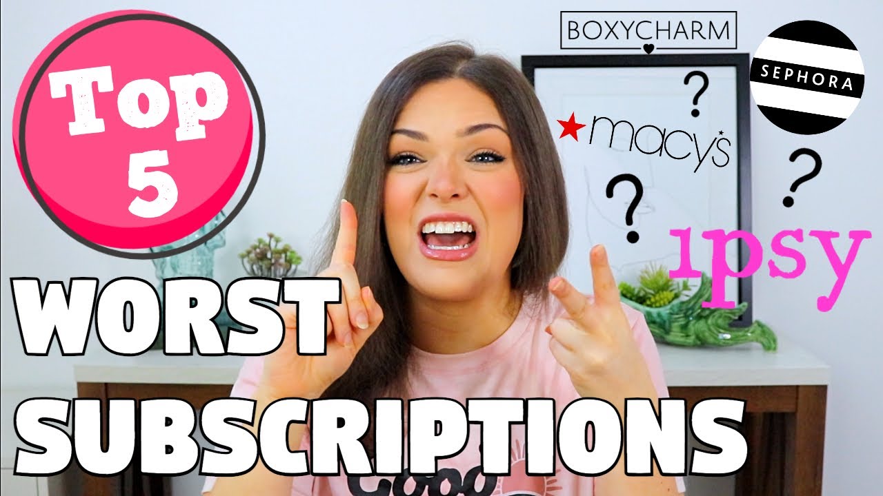 Top 5 WORST Subscription Services! You Might Be Surprised!