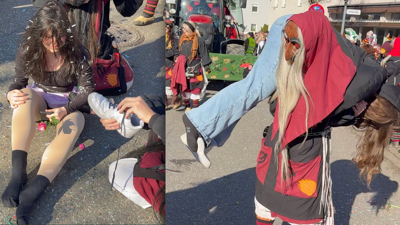 🔥Fasnet-Spaß🔥2025 🖤🧡 Pforzheimer Höllenhexen 🖤🧡 machen Tiefenbronn unsicher 😇