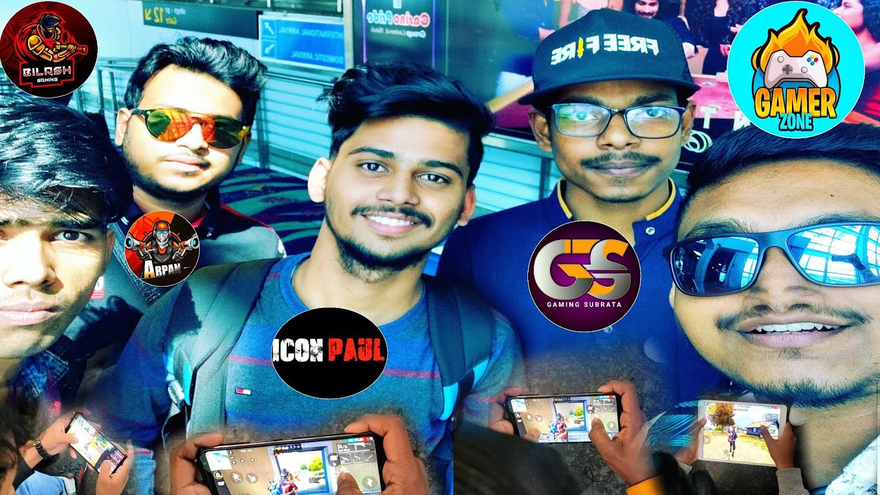 Free Fire ALL Youtubers // Goa Vlog - #Day1 ft.Bilash gaming,Gaming Subrata,Arpan Gaming,Icon Paul