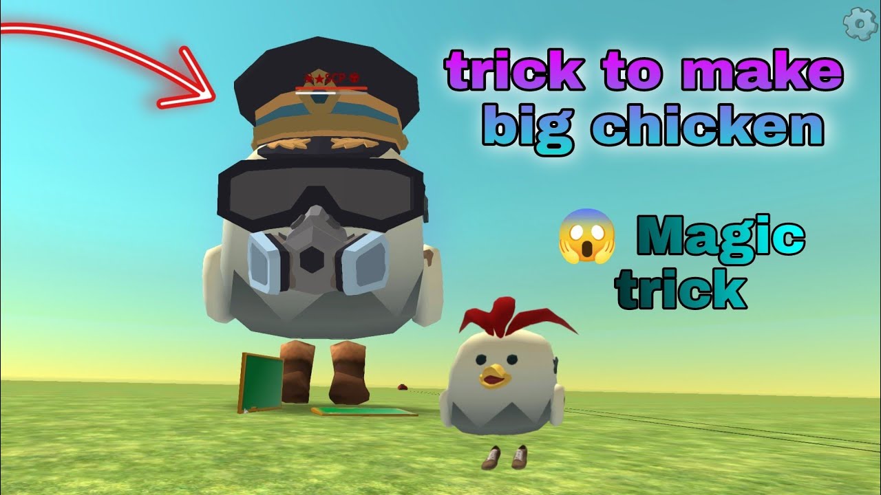 How to make big chicken in chicken gun game #newtrick #glitch