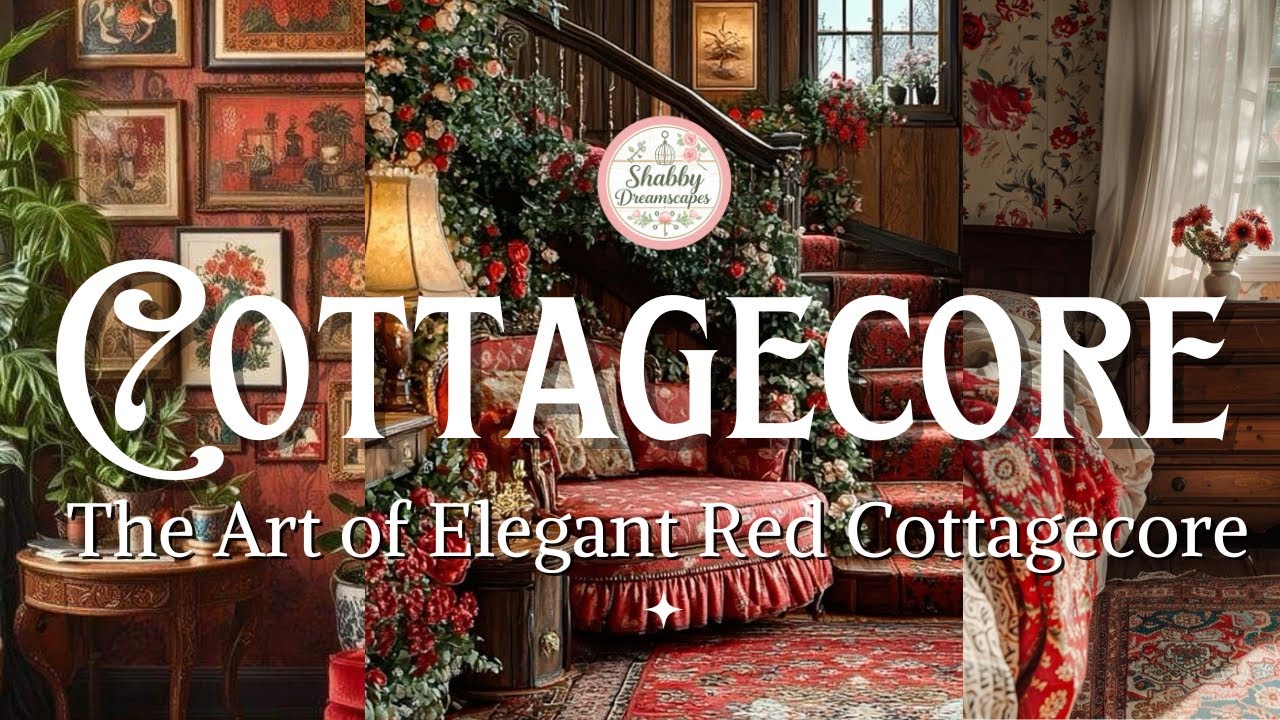 🌹✨ Rustic Romance: The Appeal of Red Cottagecore Design Ideas: Cottagecore Decor