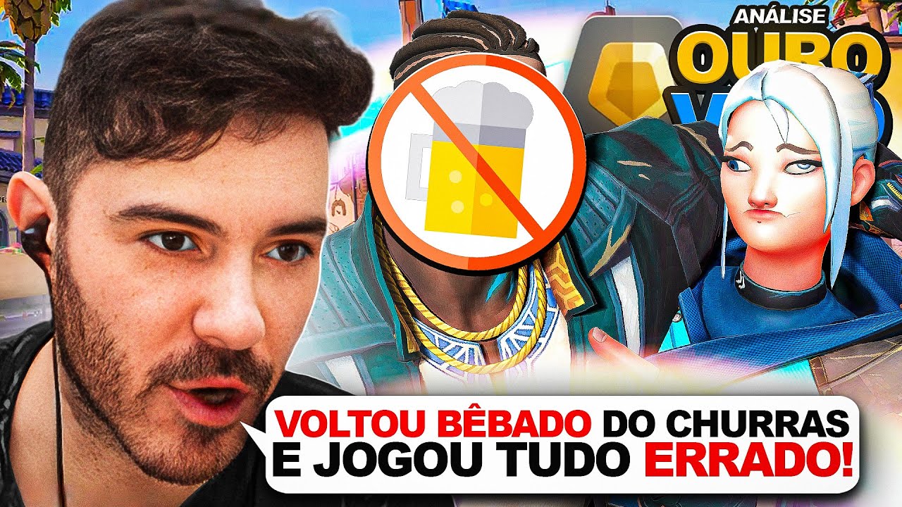 Se beber NÃO JOGUE Valorant! (Ouro 1 de Veto) - f0rsaken análises