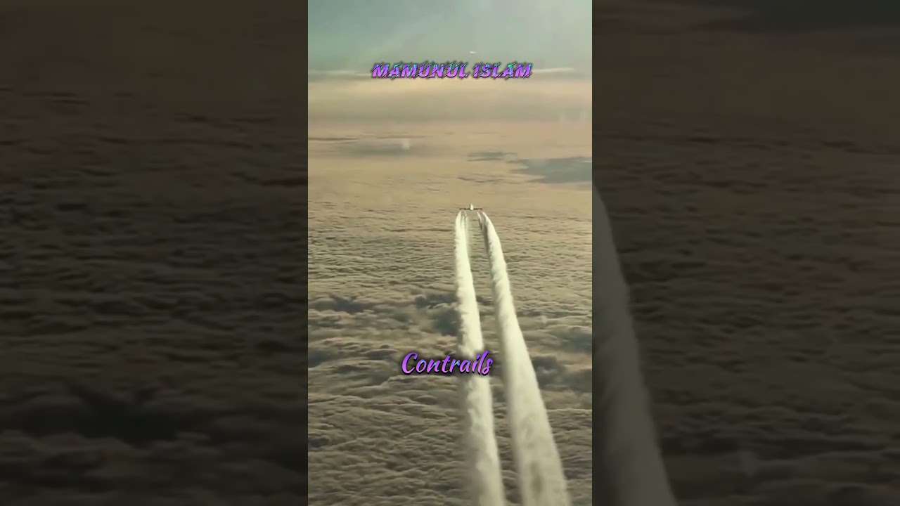 Contrails. #contrails #airplane #high #altitude #boeing #747 #viral #video