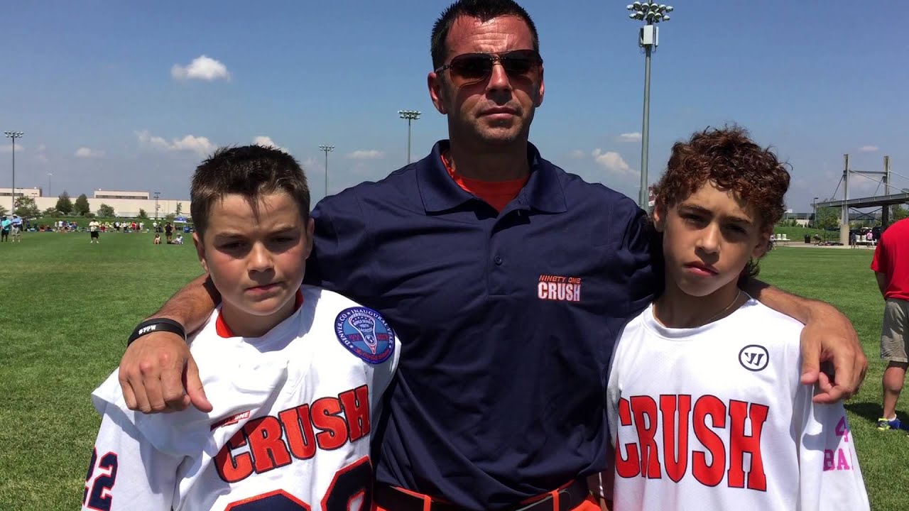 Team 91 Coach Joe Spallina with Joey Spallina and Andrew McAdorey at World Series of Youth Lacrosse