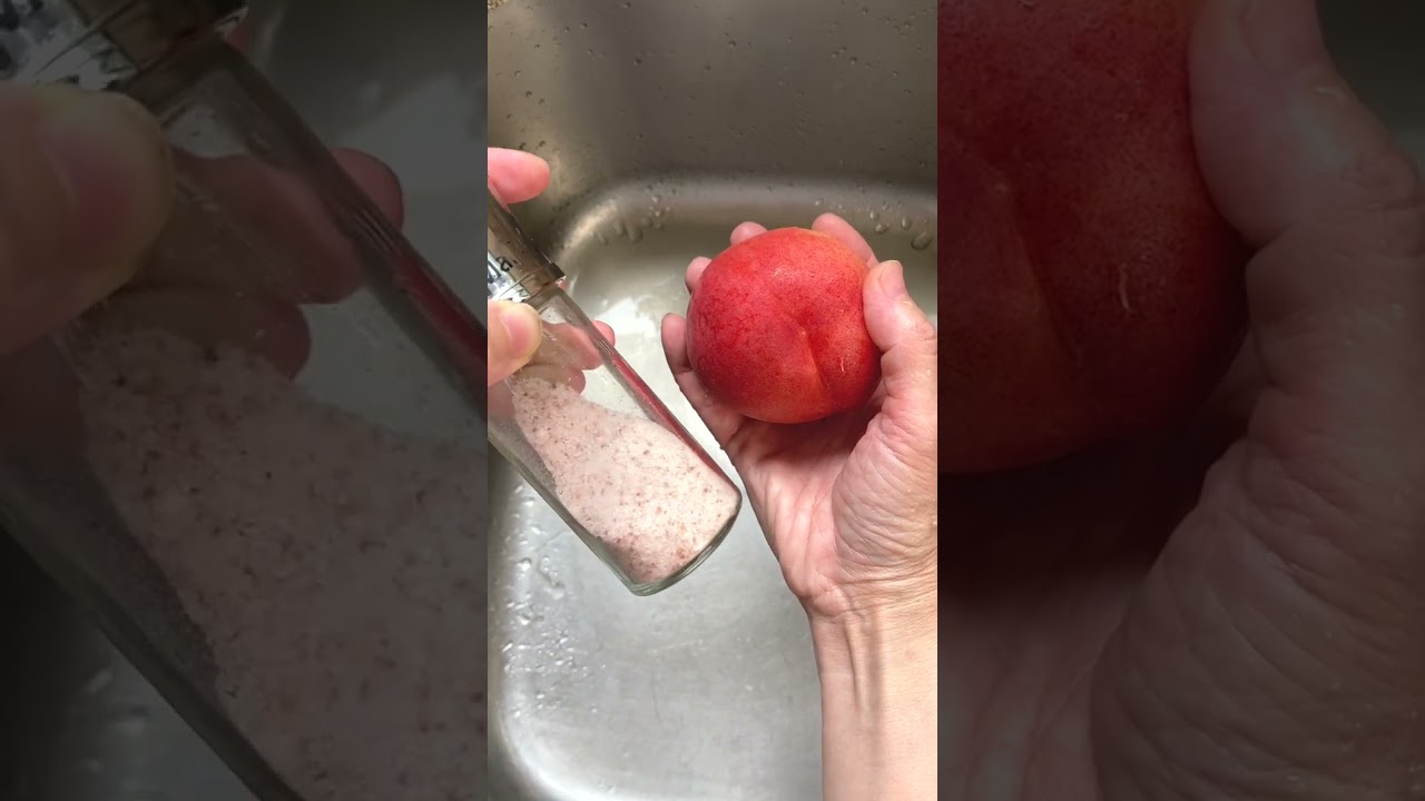 正确洗桃方法