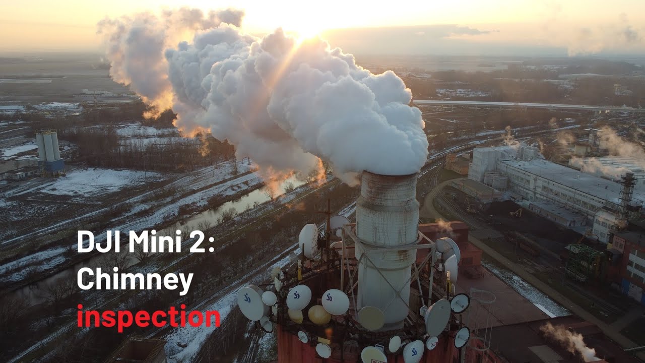 DJI mini 2: Chimney inspection, smoke on drone!