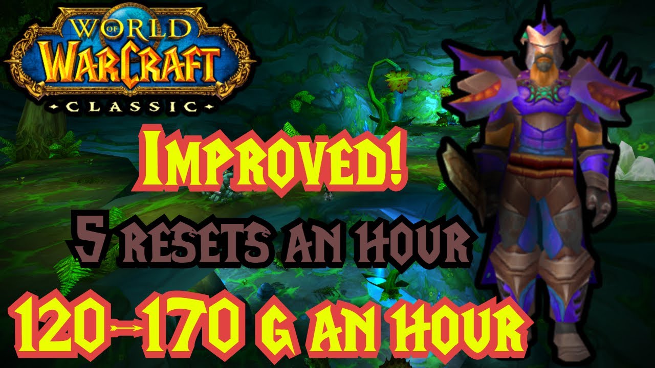 WOW Classic - Warrior Gold Farm Maraudon 120-170g an hour IMPROVED!