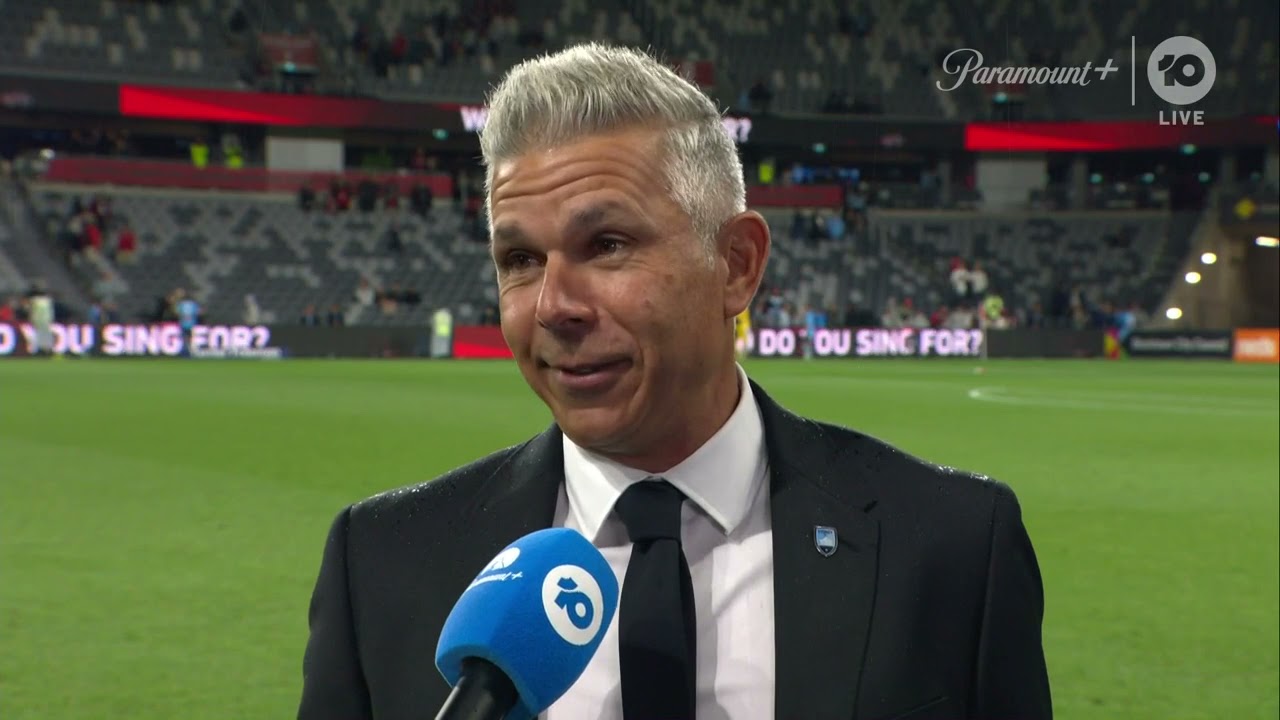 Steve Corica Post-Game Interview | Sydney Derby | Isuzu UTE A-League on 10 & Paramount+