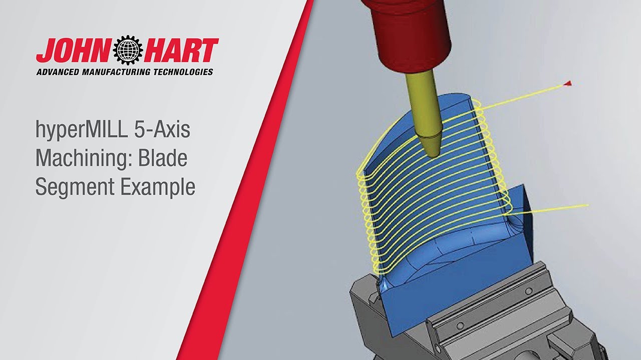 hyperMILL 5-Axis Machining: Blade Segment Example
