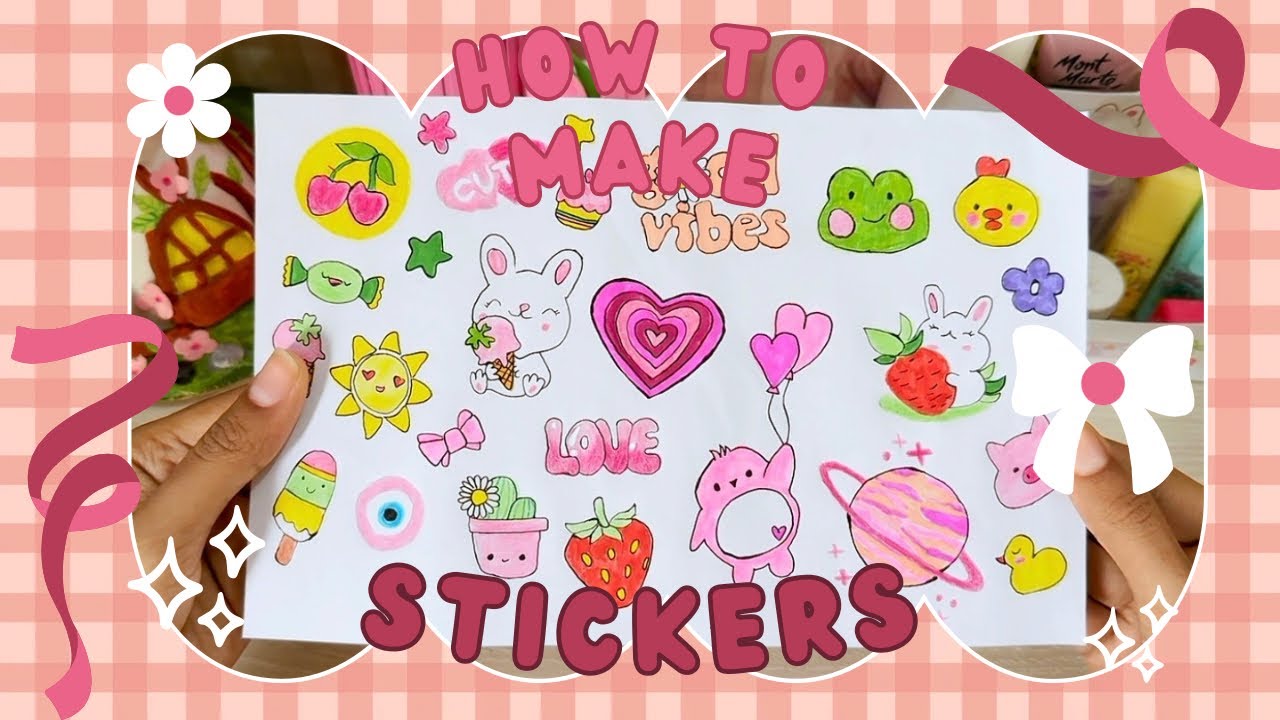 How to make stickers *without printer* (at home)