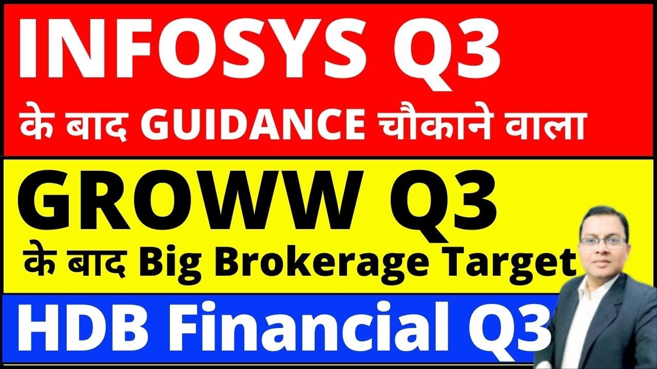INFOSYS SHARE q3 RESULT I GROWW SHARE RESULT I INFOSYS SHARE NEWS I HDB FINANCIAL SERIVICES RESULT
