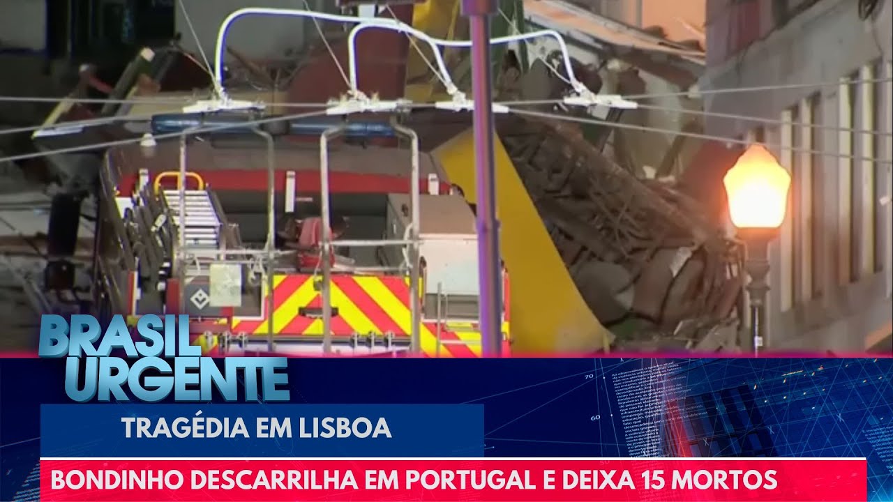 Bondinho descarrilha em Portugal e deixa 15 mortos | Brasil Urgente