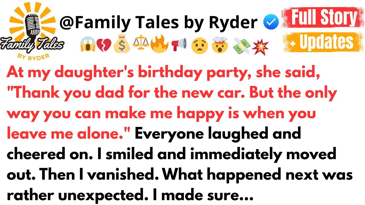 At my daughter's birthday party, she said, 