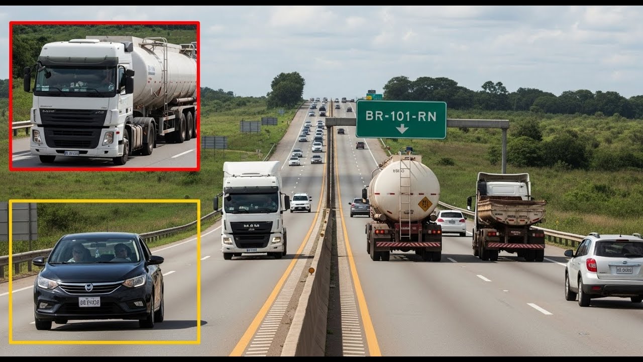 🚛 BR-101 em Parnamirim rumo a Natal | Caminhões Gigantes e Estrada do Nordeste 😍🛣️