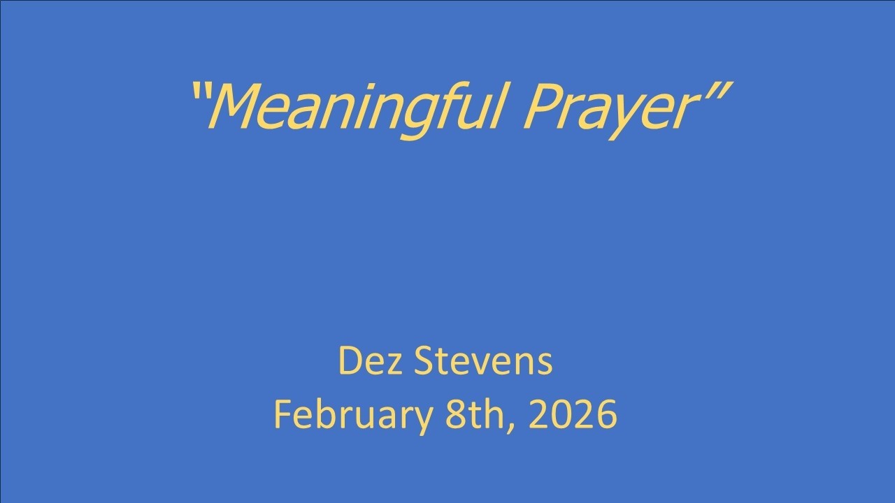 Meaningful Prayer