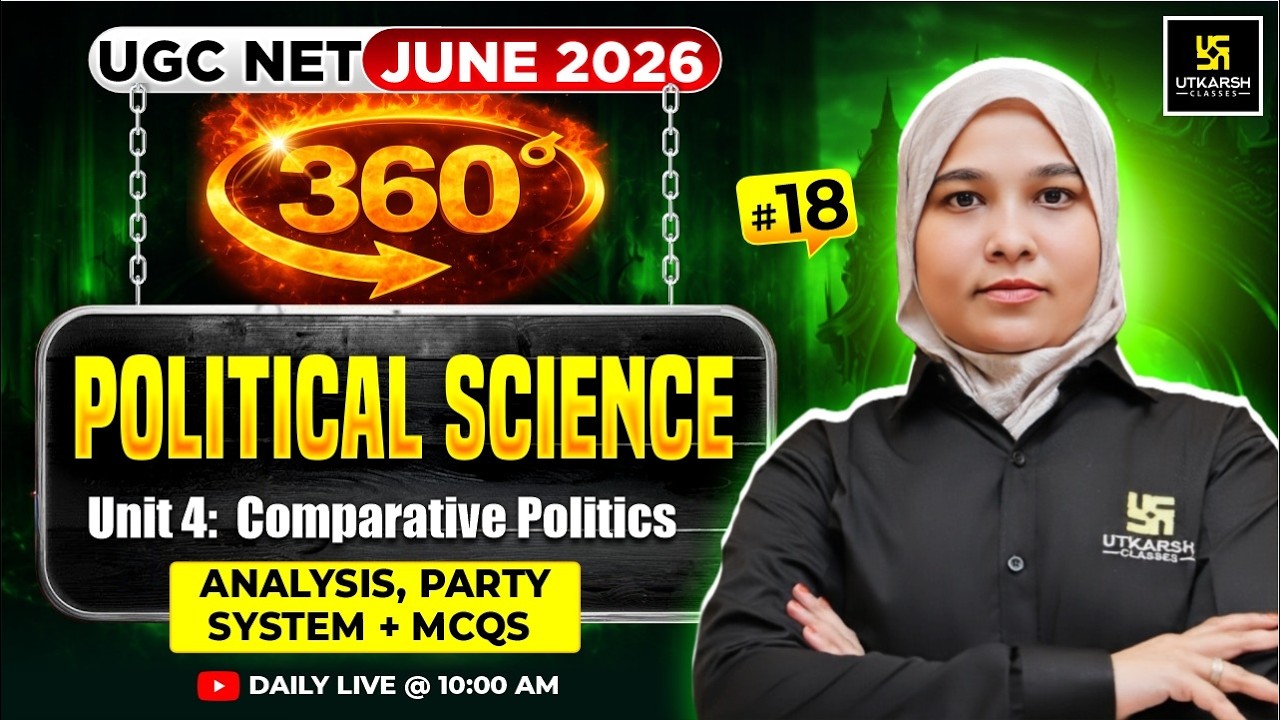 UGC NET June 2026 Political Science | Comparative Politics + Party System MCQs | #18 | Bushra Ma’am