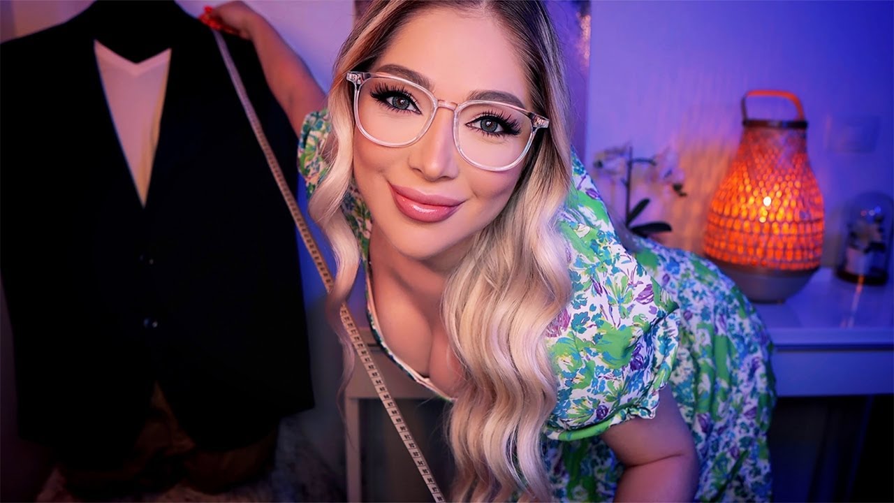 ASMR Super Personal Tailor 💚 Measuring You For A Suit (Face Measuring, Personal Attention)