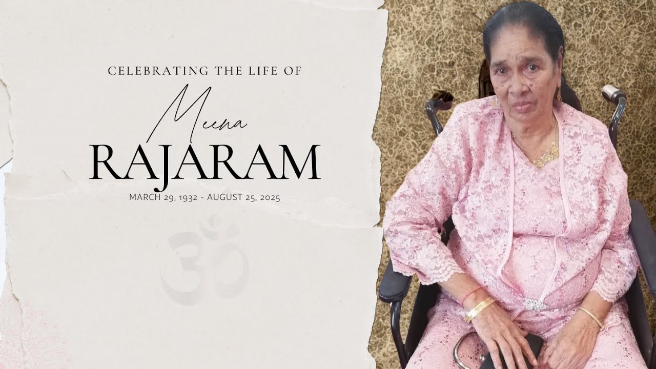 Celebrating the Life of Meena Rajaram  | Cremation Ceremony