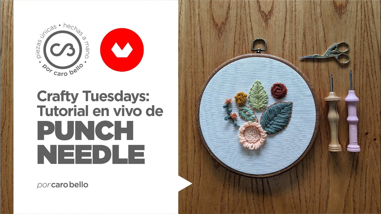 TUTORIAL EN VIVO DE PUNCH NEEDLE CON DOMÉSTIKA