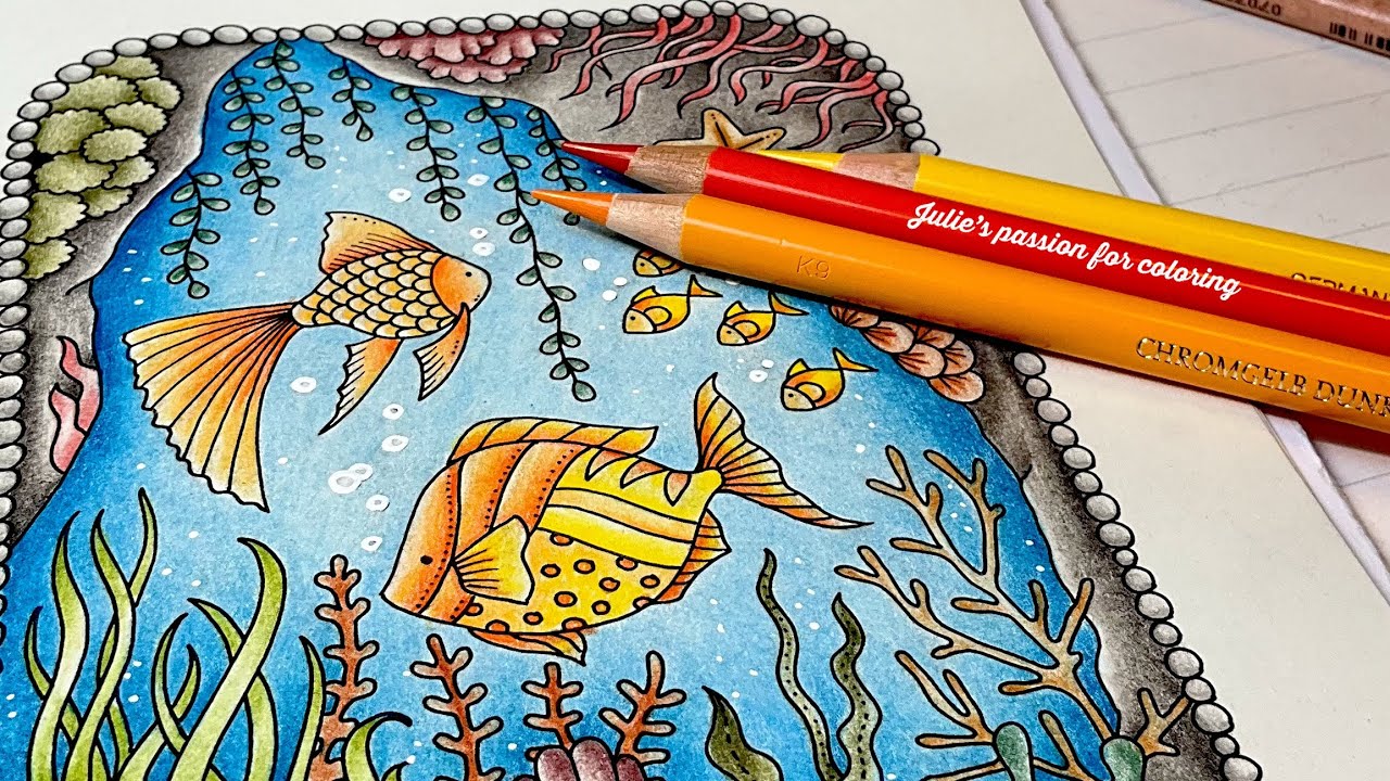 🐠SMALL VICTORIES by Johanna Basford ✏️ Faber Castell polychromos - easy coloring tutorial